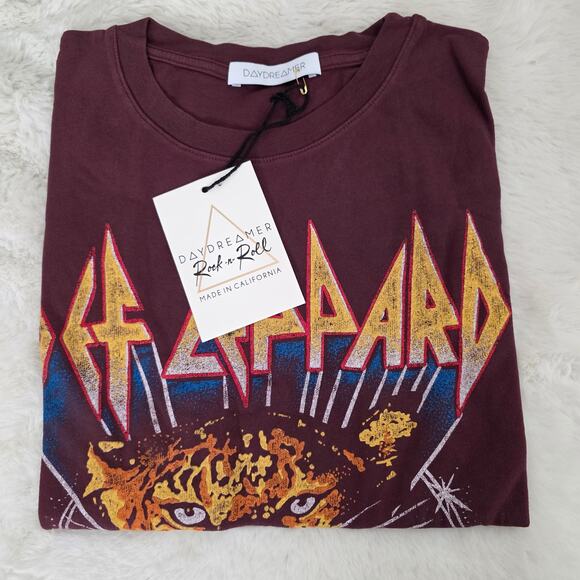 Daydreamer Def Leppard American Tour Tee Huckleberry Graphic Band S New - Picture 7 of 13